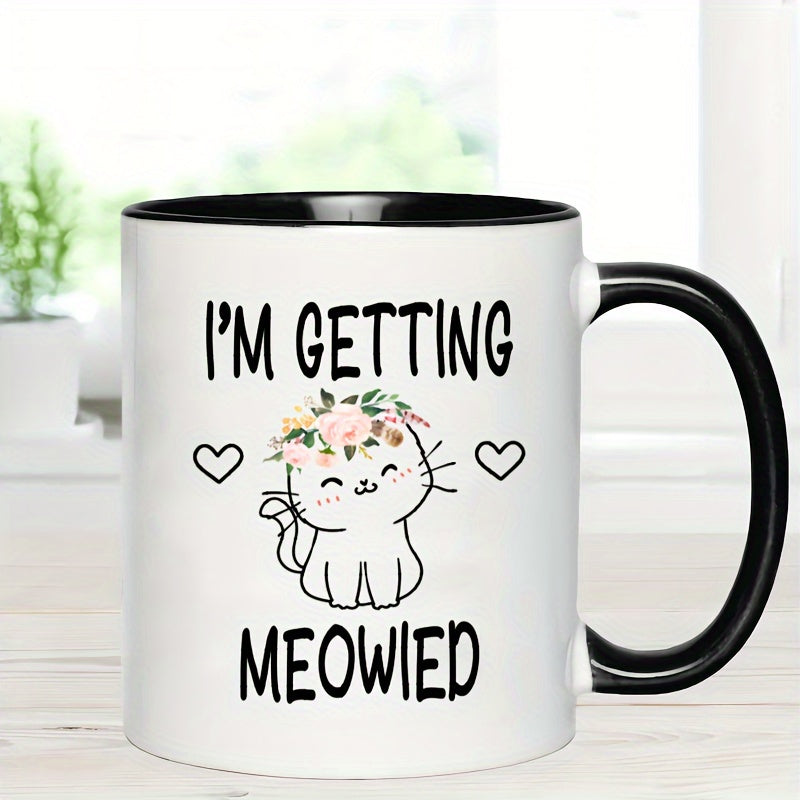 Tailorly Black Accent 11 oz Mug - im getting meowied
