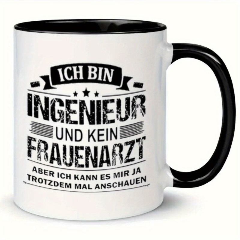 Tailorly Black Accent 11 oz Mug - text german