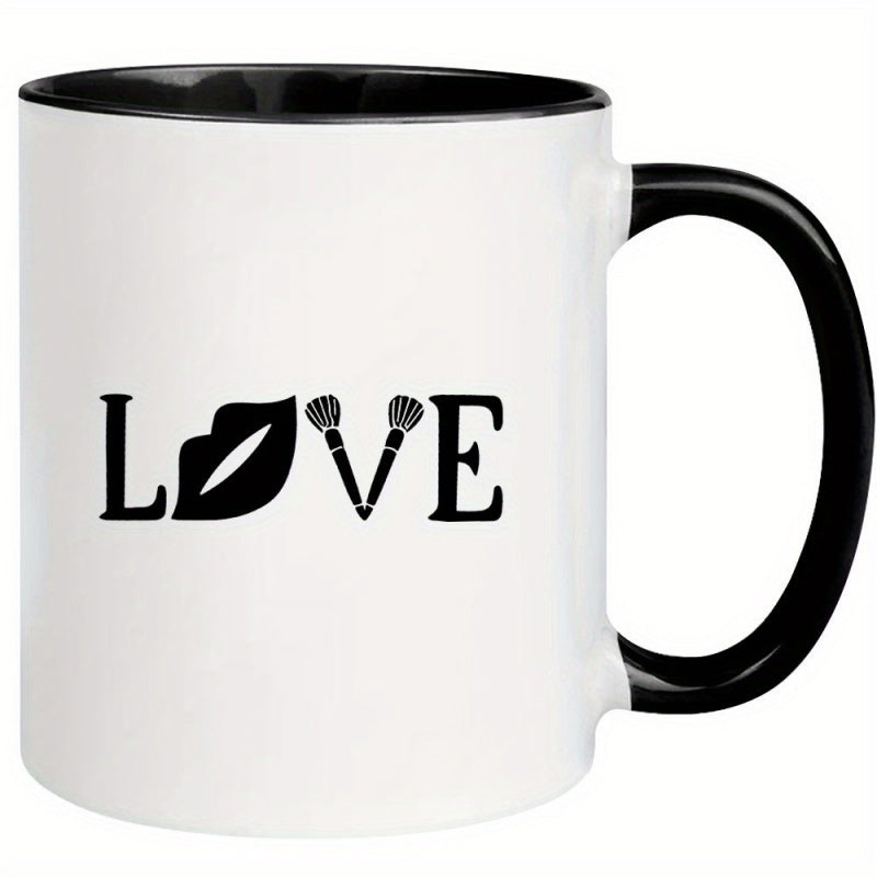 Tailorly Black Accent 11 oz Mug - 1pc 11oz funny mug ceramic coffee mug for valentines day anniversary gift for couples birthday gift for boyfriend and