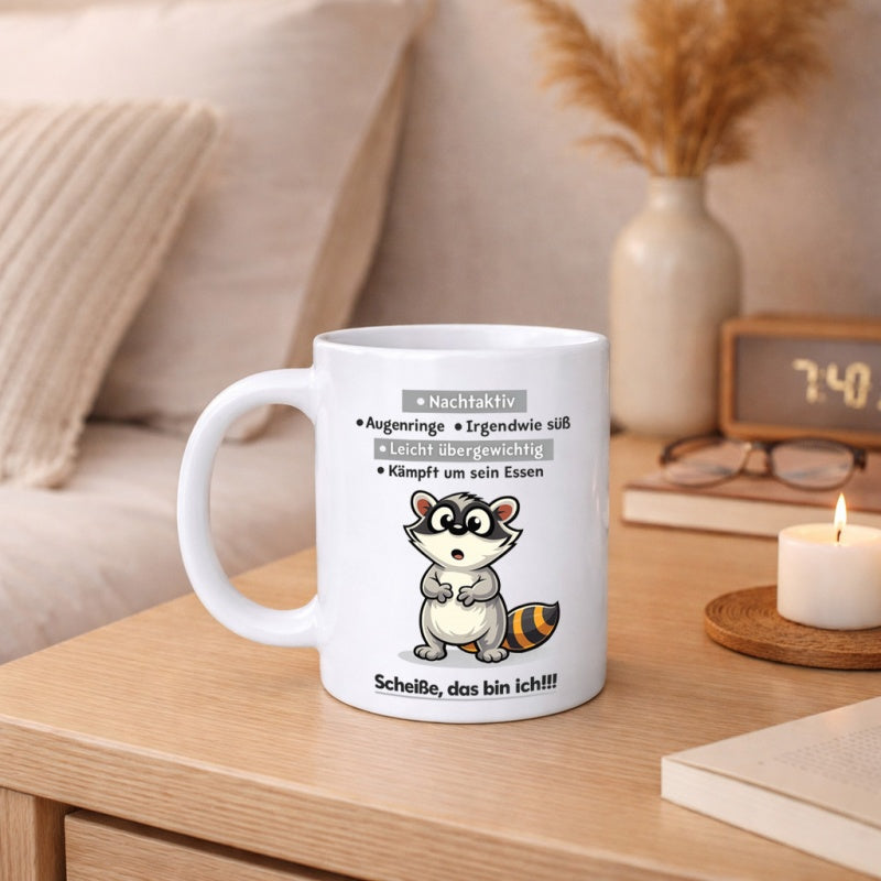 Tailorly White Ceramic 11 oz Mug - self deprecating german phrases