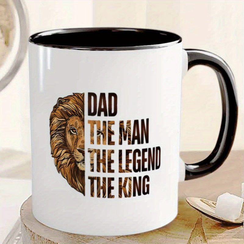 Tailorly Black Accent 11 oz Mug - halloween gif 1pc 11oz dad lion king themed coffee mug classic dad the for man the legend pattern coffee cup father
