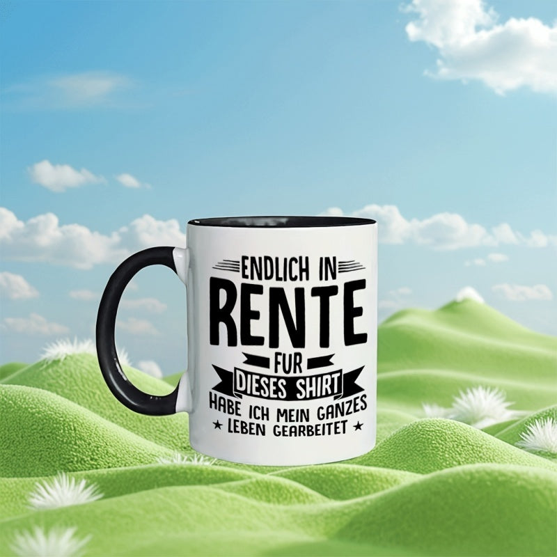 Tailorly Black Accent 11 oz Mug - humorous ceramic mug designed for restaurants and businesses holding 11oz 360ml ideal for coffee and other beverages it