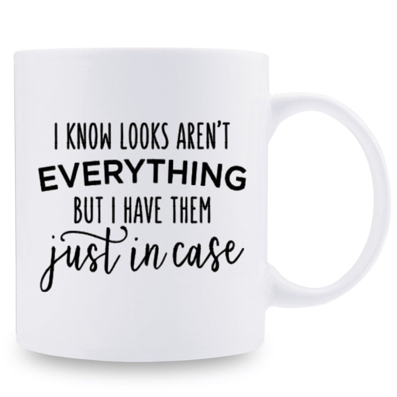 Tailorly White Ceramic 11 oz Mug - funny "I don't my daddy but I have his attitude" text