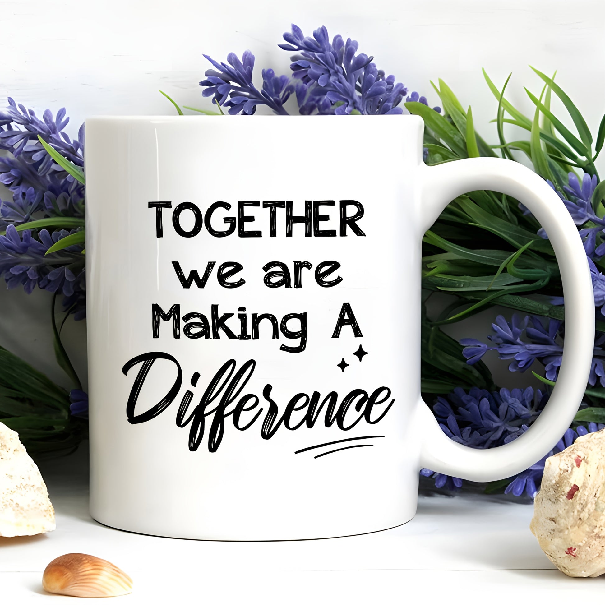 Tailorly White Ceramic 11 oz Mug - inspirational quote