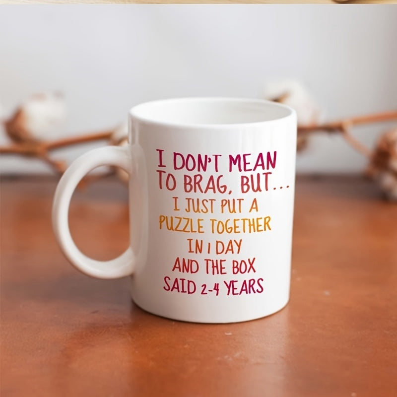 Tailorly White Ceramic 11 oz Mug - 1pc main warm reusable ceramic cup perfect birthday anniversary gift1pcs funny puzzle mug 11oz ceramic water