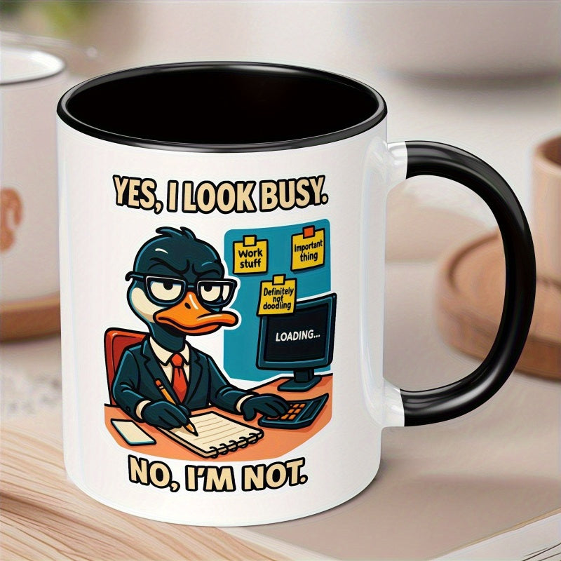 Tailorly Black Accent 11 oz Mug - humorous christmas gift text