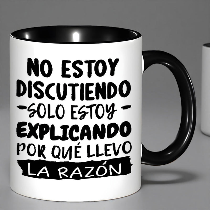 Tailorly Black Accent 11 oz Mug - humorous spanish text