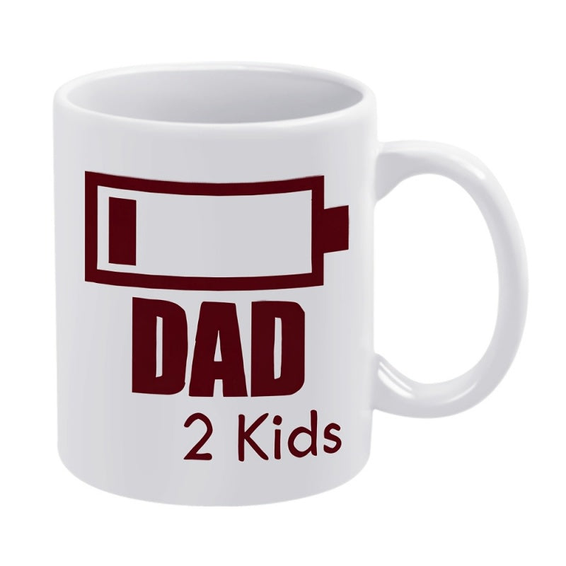 Tailorly White Ceramic 11 oz Mug - 1pc battery mug for restaurant and business 11oz ceramic water cup gift coffee cup ideal birthday and holiday gift