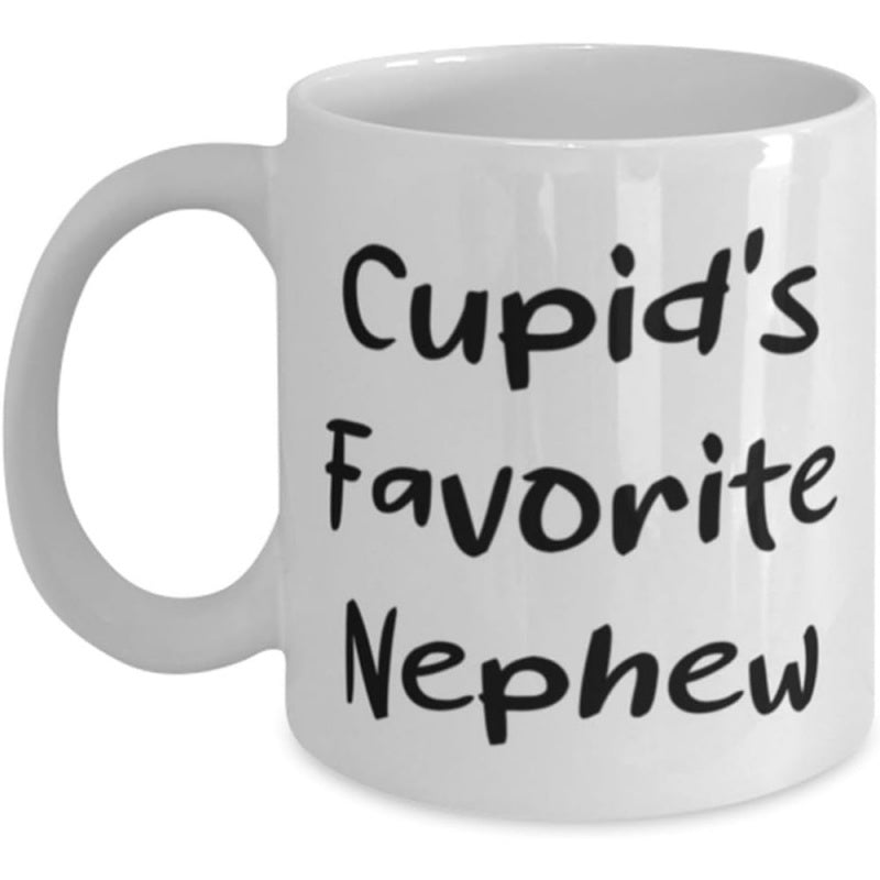 Tailorly White Ceramic 11 oz Mug - best nephew