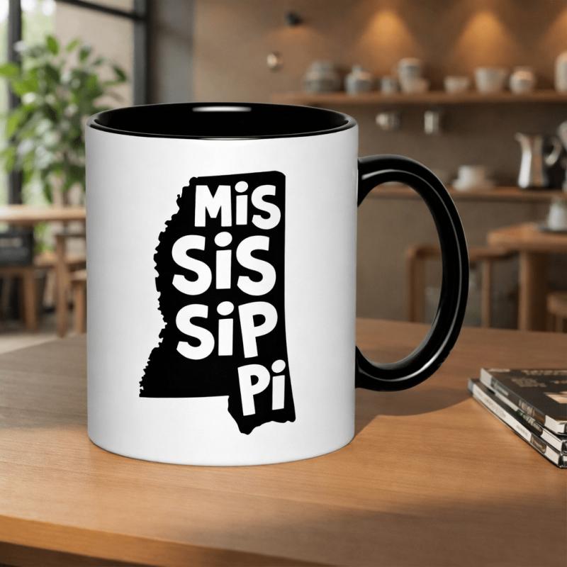 Tailorly Black Accent 11 oz Mug - enjoy sipping from this 11oz ceramic mug featuring an of its coffee tea or any beverage and is dishwasher
