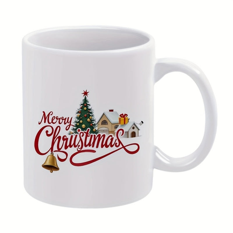 Tailorly White Ceramic 11 oz Mug - christmas