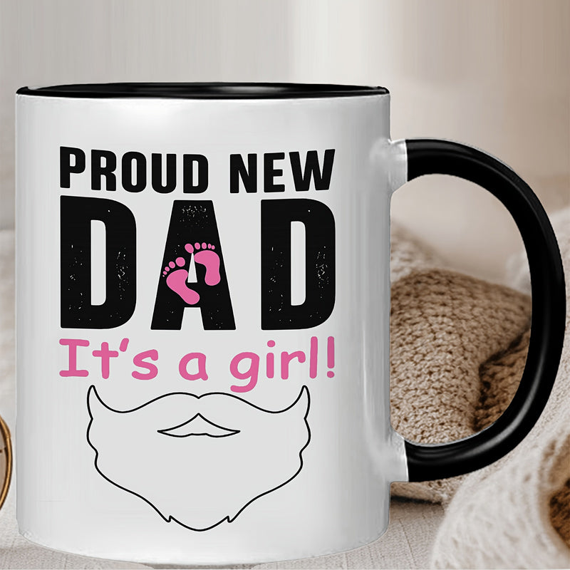 Tailorly Black Accent 11 oz Mug - beard baby footprints