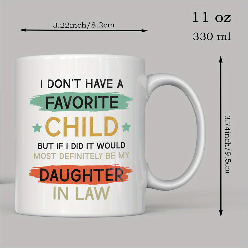Tailorly White Ceramic 11 oz Mug - ceramic novelty mug hand wash only reusable insulated multipurpose coffee cup humorous gift for parents mothers