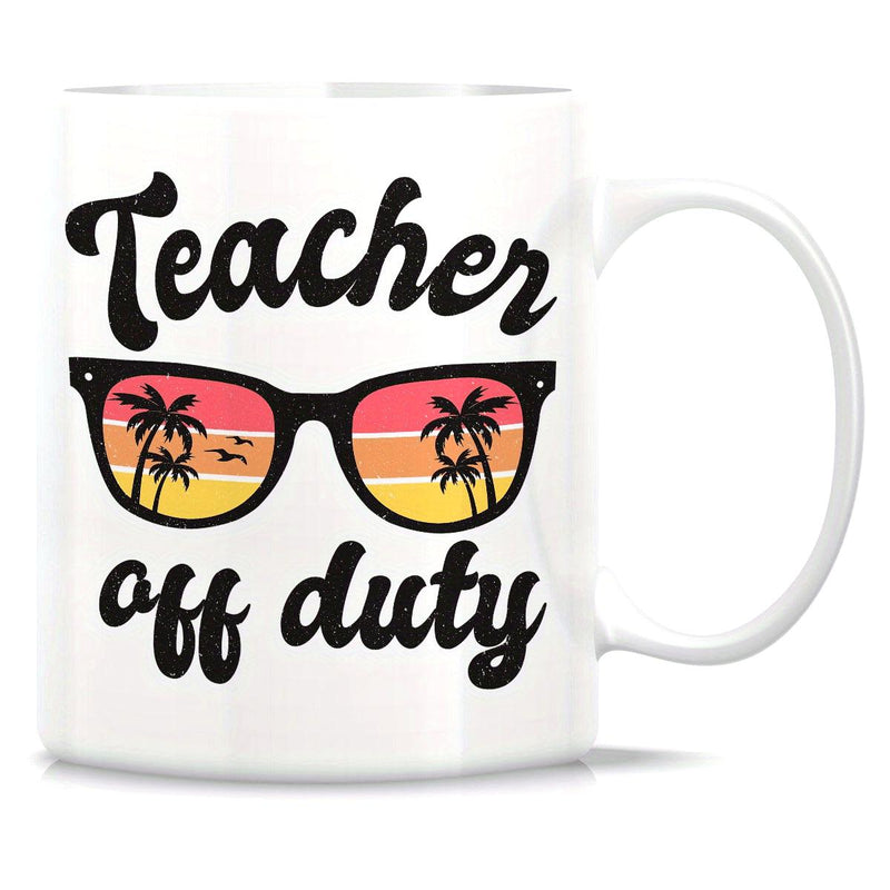 Tailorly White Ceramic 11 oz Mug - funny coffee mug with teachers day text