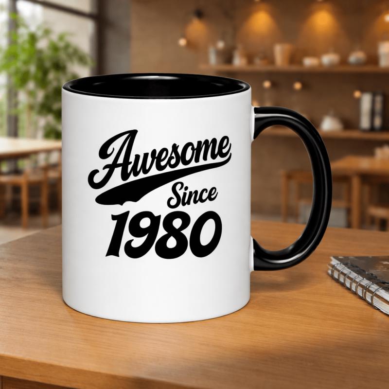 Tailorly Black Accent 11 oz Mug - birthday gift for men women 11oz printed ceramic mug