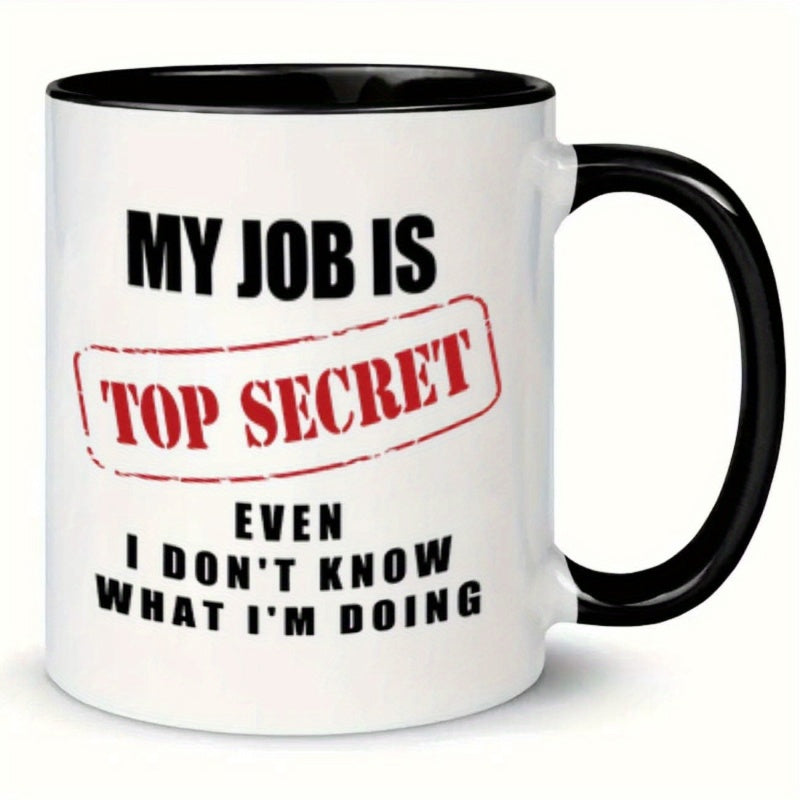 Tailorly Black Accent 11 oz Mug - confidential text