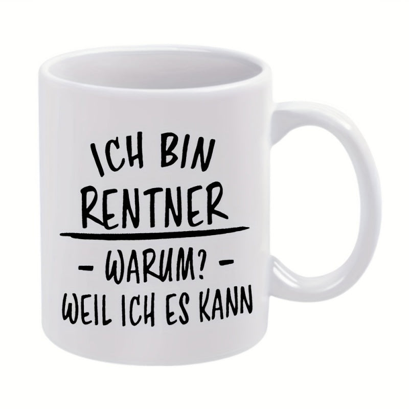 Tailorly White Ceramic 11 oz Mug - rentner kann
