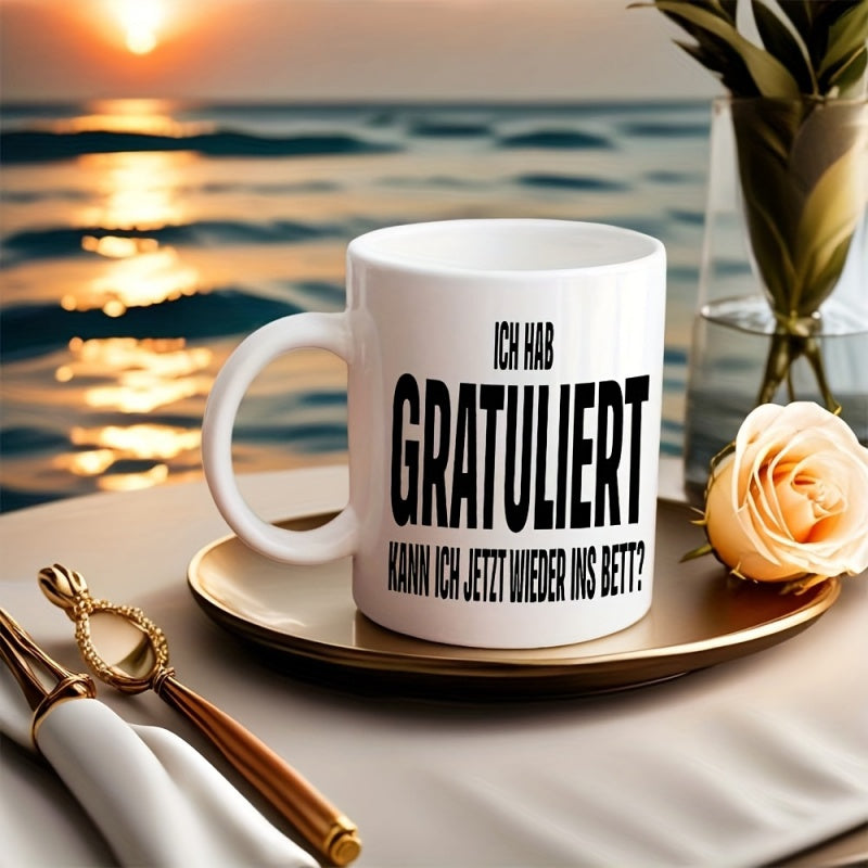 Tailorly White Ceramic 11 oz Mug - im grateful