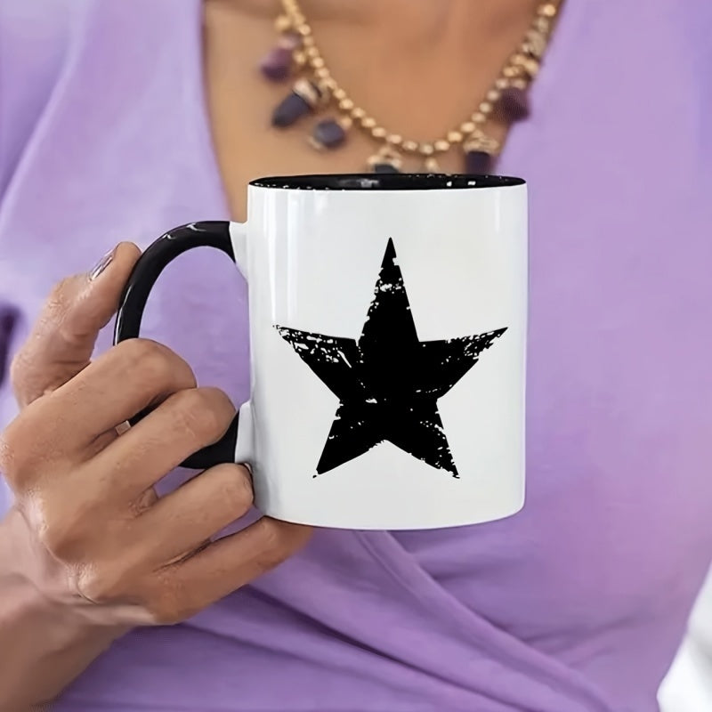 Tailorly Black Accent 11 oz Mug - 1pc your warm gift reusable and suitable for all hot drinks including cake themed products coffee travel mugs