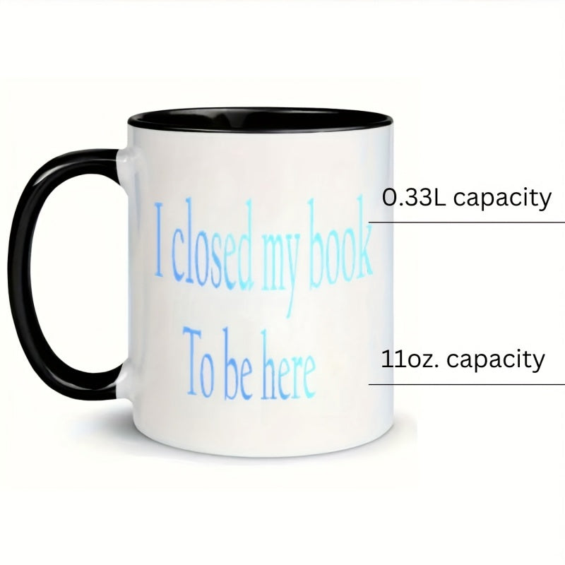 Tailorly Black Accent 11 oz Mug - text quote coffee Christmas New Year festive