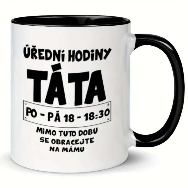 Tailorly Black Accent 11 oz Mug - normal scare me text