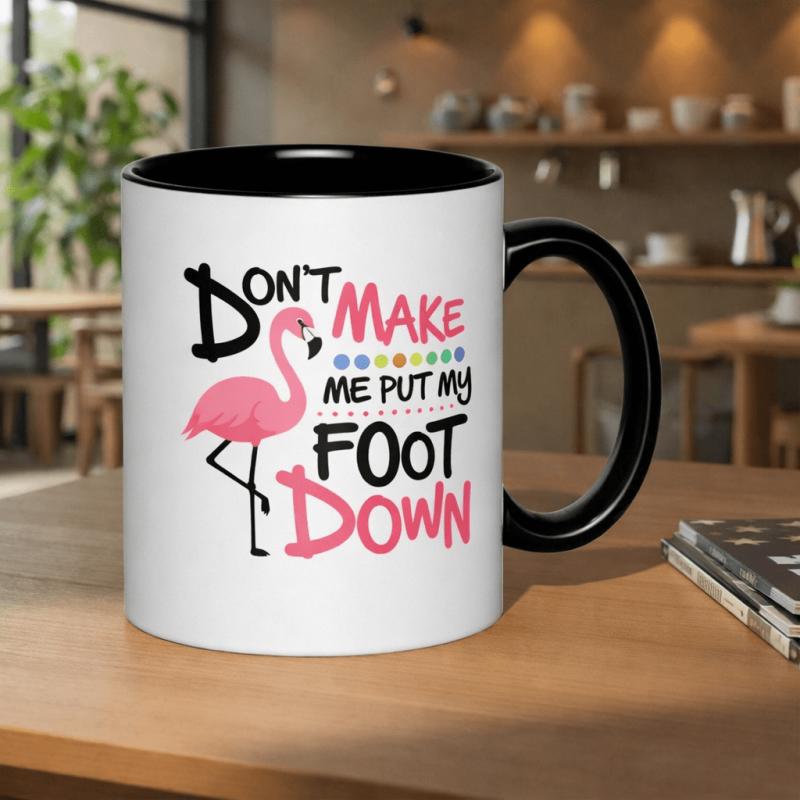 Tailorly Black Accent 11 oz Mug - dont put down quote