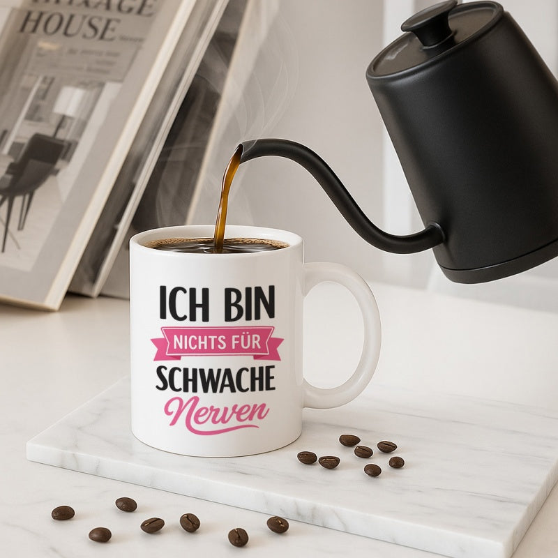 Tailorly White Ceramic 11 oz Mug - 1pc office workers gift german im not for the of heart funny coffee mug german suitable for people 11oz ceramic