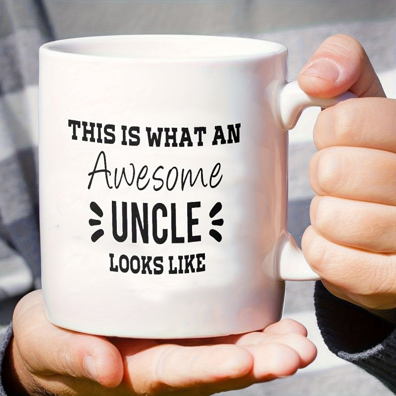 Tailorly White Ceramic 11 oz Mug - humorous christmas what an awesome uncle