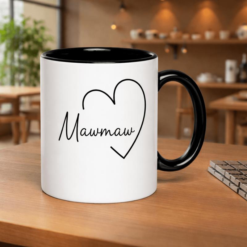 Tailorly Black Accent 11 oz Mug - romantic quotes family