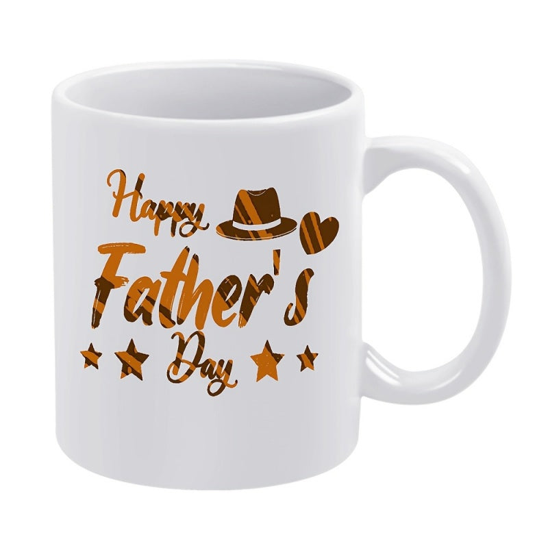 Tailorly White Ceramic 11 oz Mug - heart and coffee