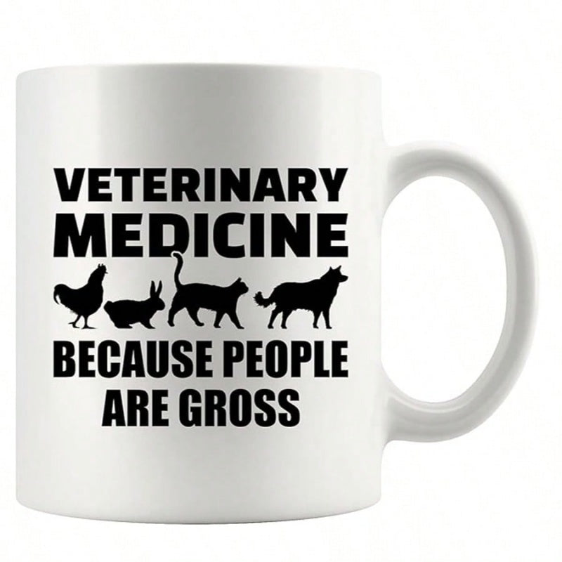 Tailorly White Ceramic 11 oz Mug - gross gift to vet practitioner graduation ceramic coffee mug 11oz_8c51d6bae96f4c0a80769a2990ca5e7a