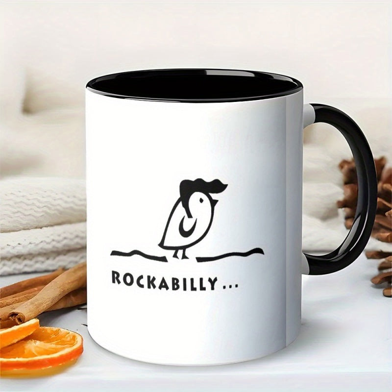 Tailorly Black Accent 11 oz Mug - rockabilly design