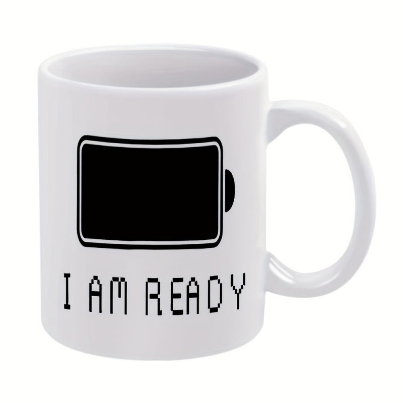 Tailorly White Ceramic 11 oz Mug - humorous text "one piece"