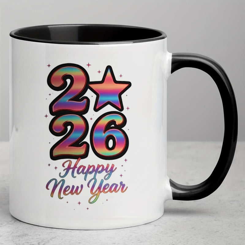 Tailorly Black Accent 11 oz Mug - christmas gift colorful 26 novelty design