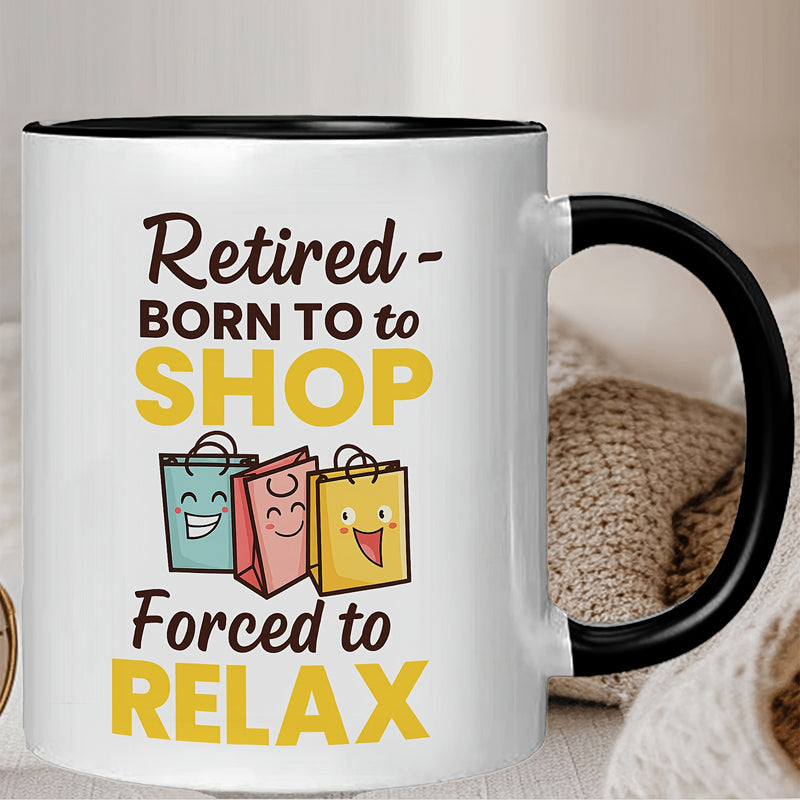 Tailorly Black Accent 11 oz Mug - shopping bags graphic
