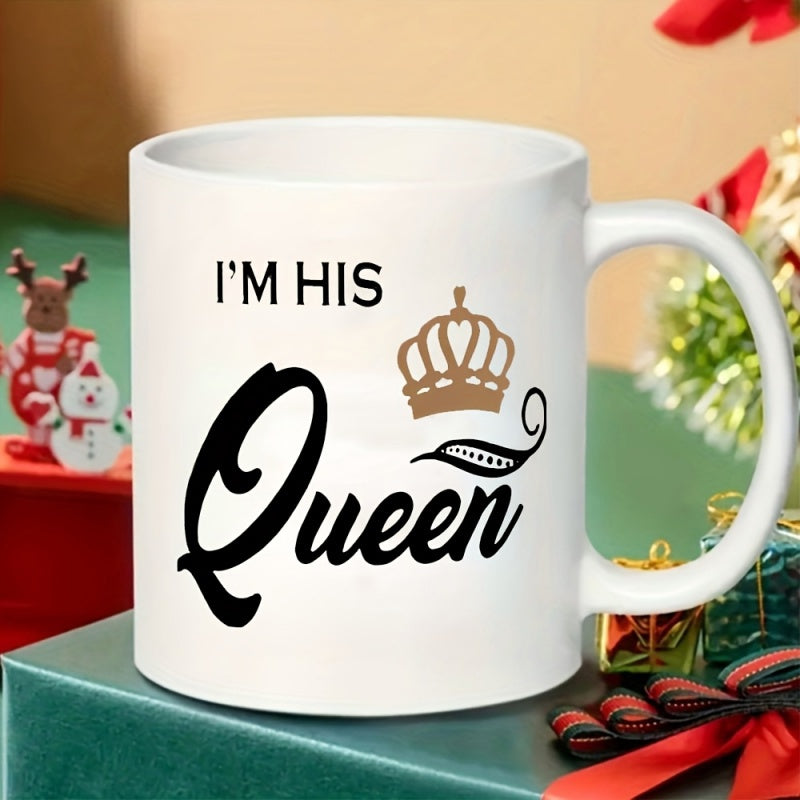 Tailorly White Ceramic 11 oz Mug - queen