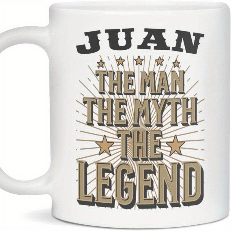 Tailorly White Ceramic 11 oz Mug - the legend