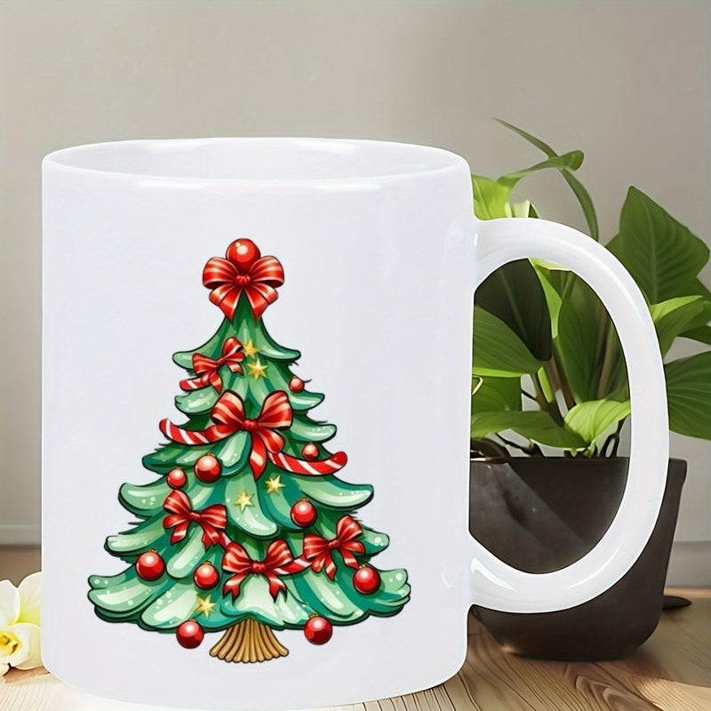 Tailorly White Ceramic 11 oz Mug - 1pc daily reusable ceramic cup suitable as a birthday gift or anniversary gift and is great for holding coffee tea or