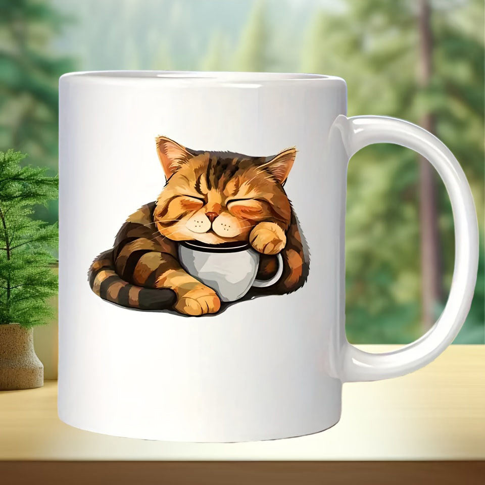 Tailorly White Ceramic 11 oz Mug - personalized coffee cup