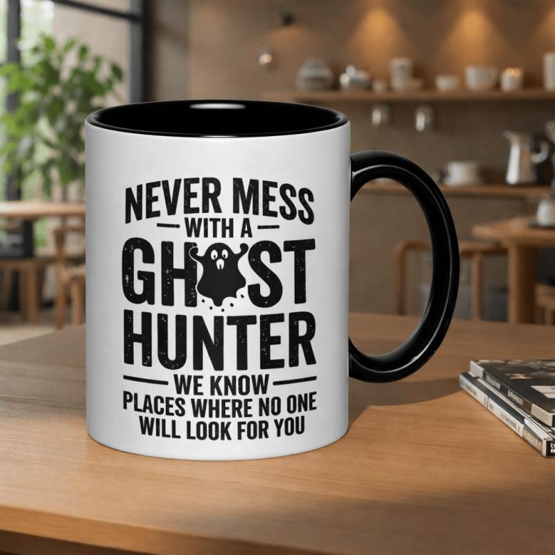 Tailorly Black Accent 11 oz Mug - dont interfere with a ghost spots where you 11oz printed ceramic mug sturdy white cup featuring illustrations