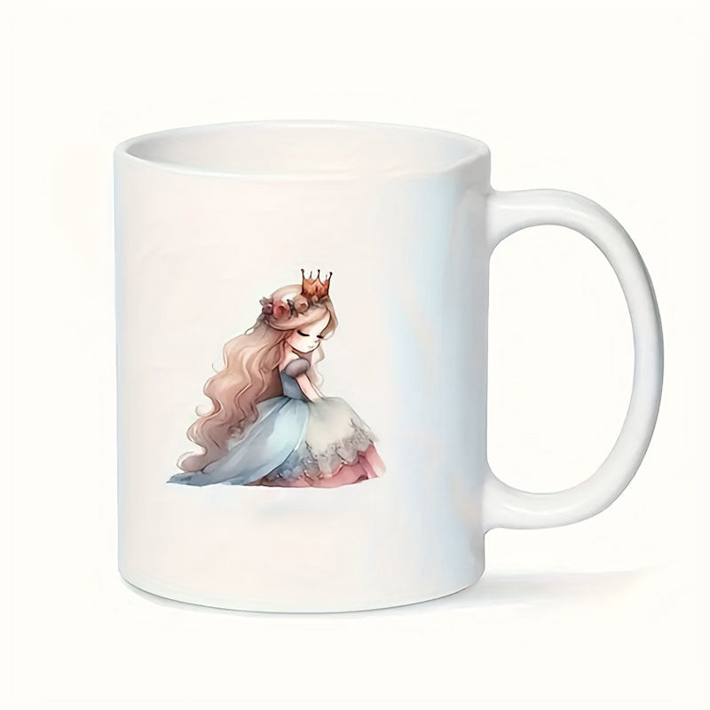 Tailorly White Ceramic 11 oz Mug - customizable personalized name romantic design
