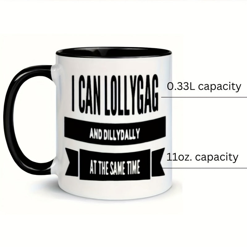 Tailorly Black Accent 11 oz Mug - black banners text funny