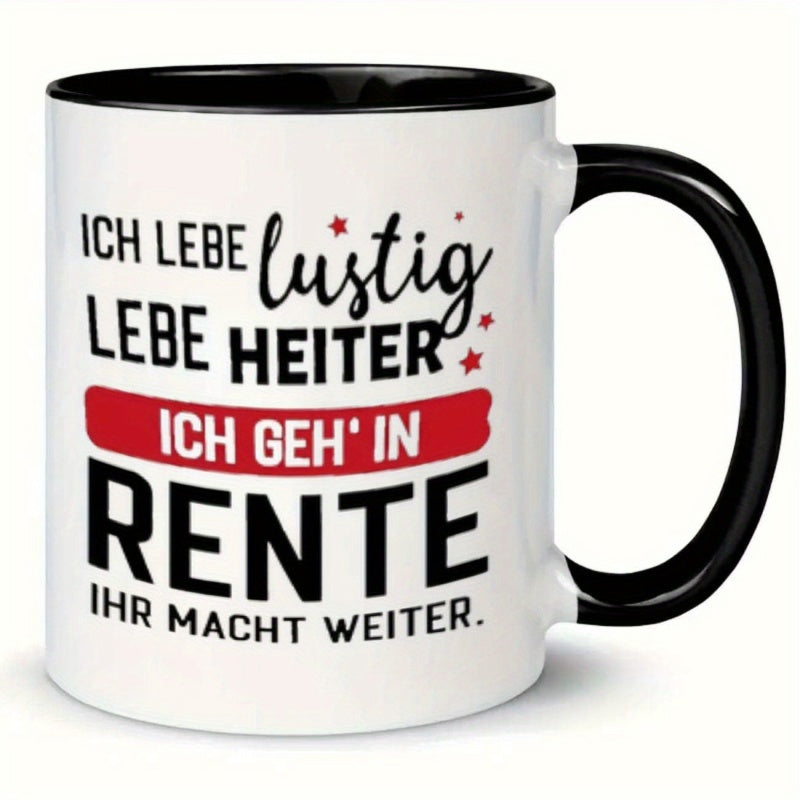 Tailorly Black Accent 11 oz Mug - text stars