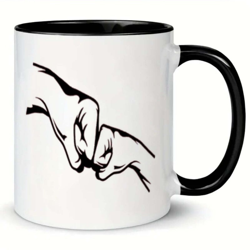 Tailorly Black Accent 11 oz Mug - hands