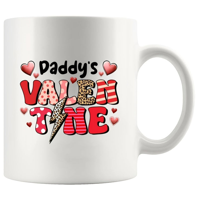 Tailorly White Ceramic 11 oz Mug - one kitchen mug for galentines or palentines an 11 oz white ceramic coffee cup reusable and be hand washed only