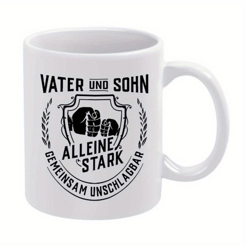 Tailorly White Ceramic 11 oz Mug - fists