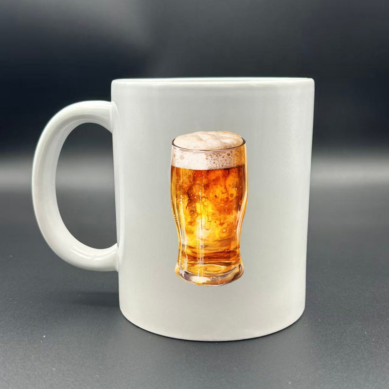 Tailorly White Ceramic 11 oz Mug - humorous text related to Munich beer festival
