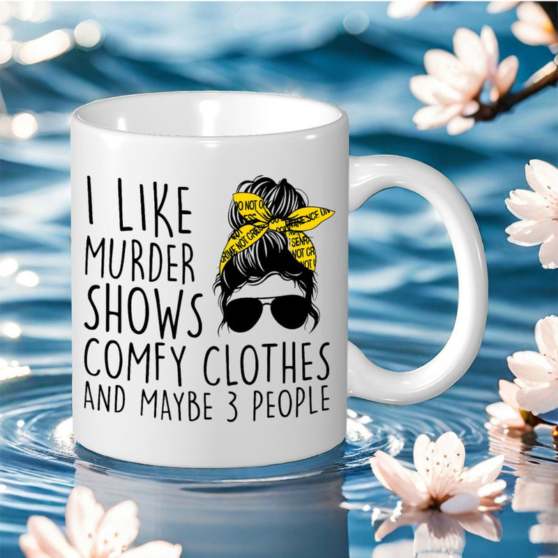 Tailorly White Ceramic 11 oz Mug - 3 people print