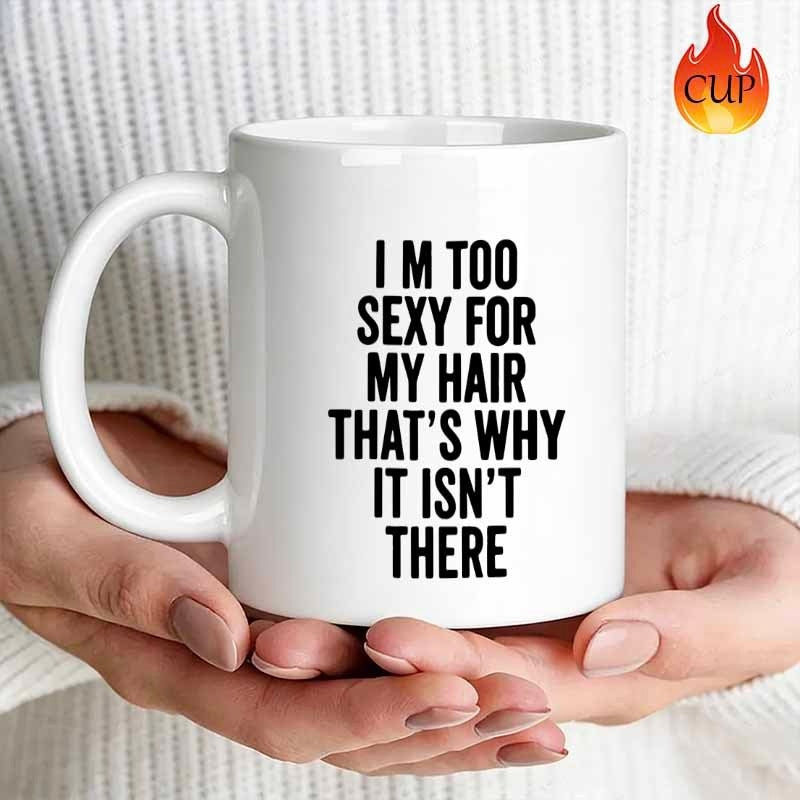Tailorly White Ceramic 11 oz Mug - humorous text