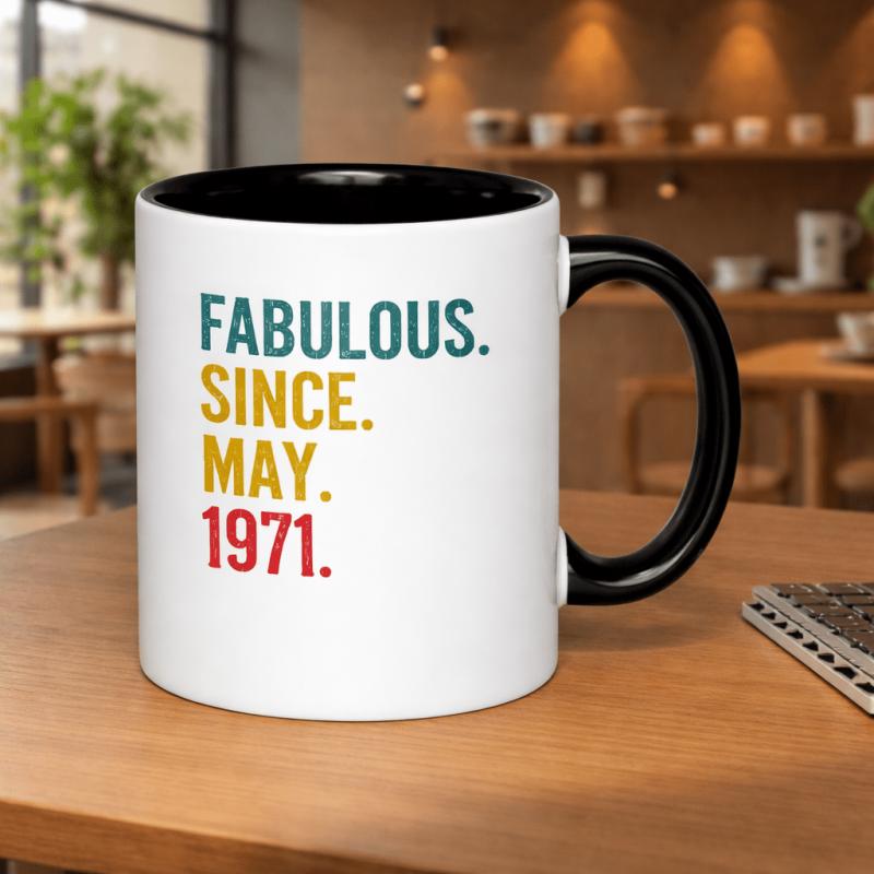 Tailorly Black Accent 11 oz Mug - vintage style drink